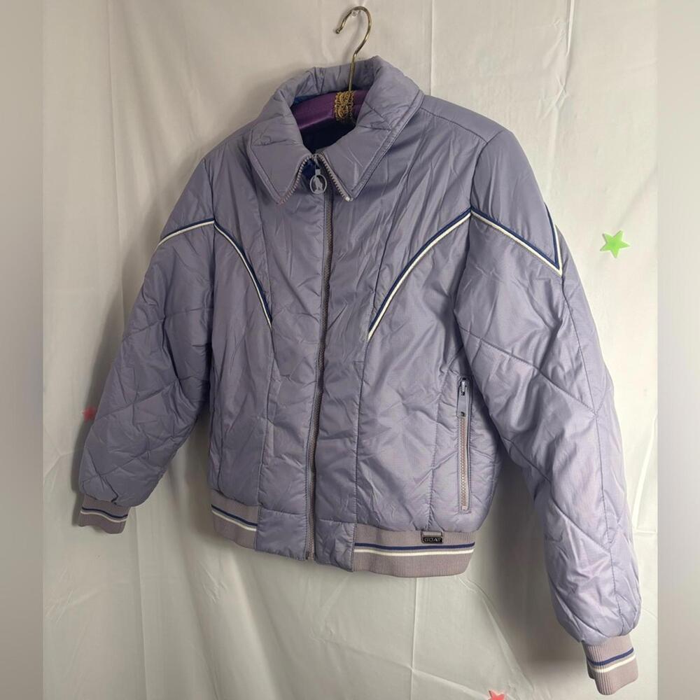 90’s VTG The GOAT Retro Cool Girl Lavender Puffer Jacket Women’s Size M/L